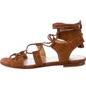 Stuart Weitzman Brown Suede Sandals, size 8.5